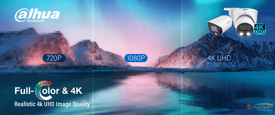 Full Color 4K Resolutie Zelfs In Donkere Scene’s Met Dahua Camera's