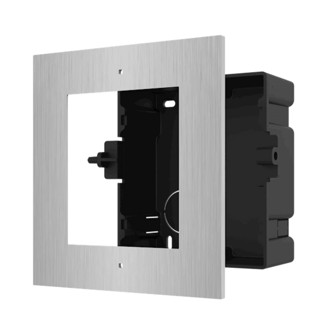 Hik Opbouw en inbouw frames RVS 2-wire