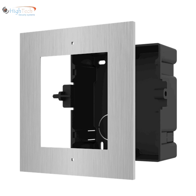 Hik Opbouw en inbouw frames RVS 2-wire