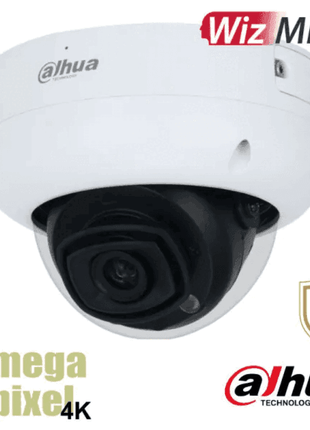 Dahua DH-IPC-HDBW5842RP-ASE-28B-S3 WizMind IP Dome Camera 4K 2.8mm IR 30m 12vdc PoE