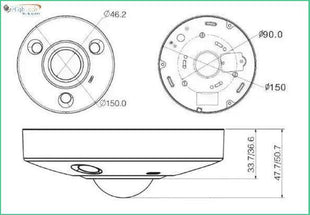 Dahua DH-IPC-EBW8842-AS-IVC WizMind 8MP fisheye netwerkcamera