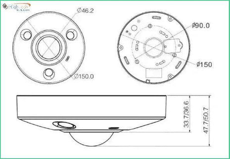 Dahua DH-IPC-EBW8842-AS-IVC WizMind 8MP fisheye netwerkcamera