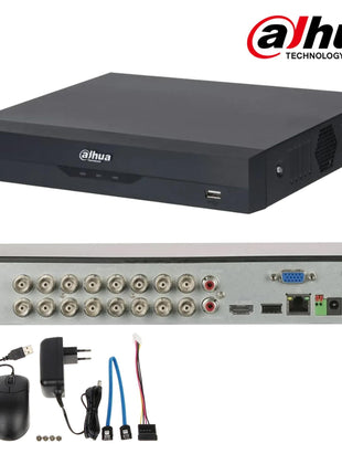 Dahua DH-XVR5116HS-I3 16 analoge BNC-video-ingangen voor HDCVI, HDTVI, AHD en analoge signalen
