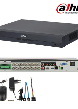 Dahua DH-XVR5216A-4KL-I3 16-kanaals BNC-video-ingangen voor HDCVI, HDTVI, AHD en analoog