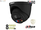Dahua IPC-HDW3849H-AS-PV 2.8 mm Zwart 4K TiOC IP - Actieve afschrikking - 2,8mm