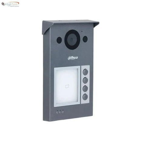 VTO3312Q-P, Video Intercom 4 knops buitenpost PoE en 2-draads met Proximity regen kap meegeleverd