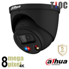 Dahua IPC-HDW3849H-AS-PV 2.8 mm Zwart 4K TiOC IP - Actieve afschrikking - 2,8mm